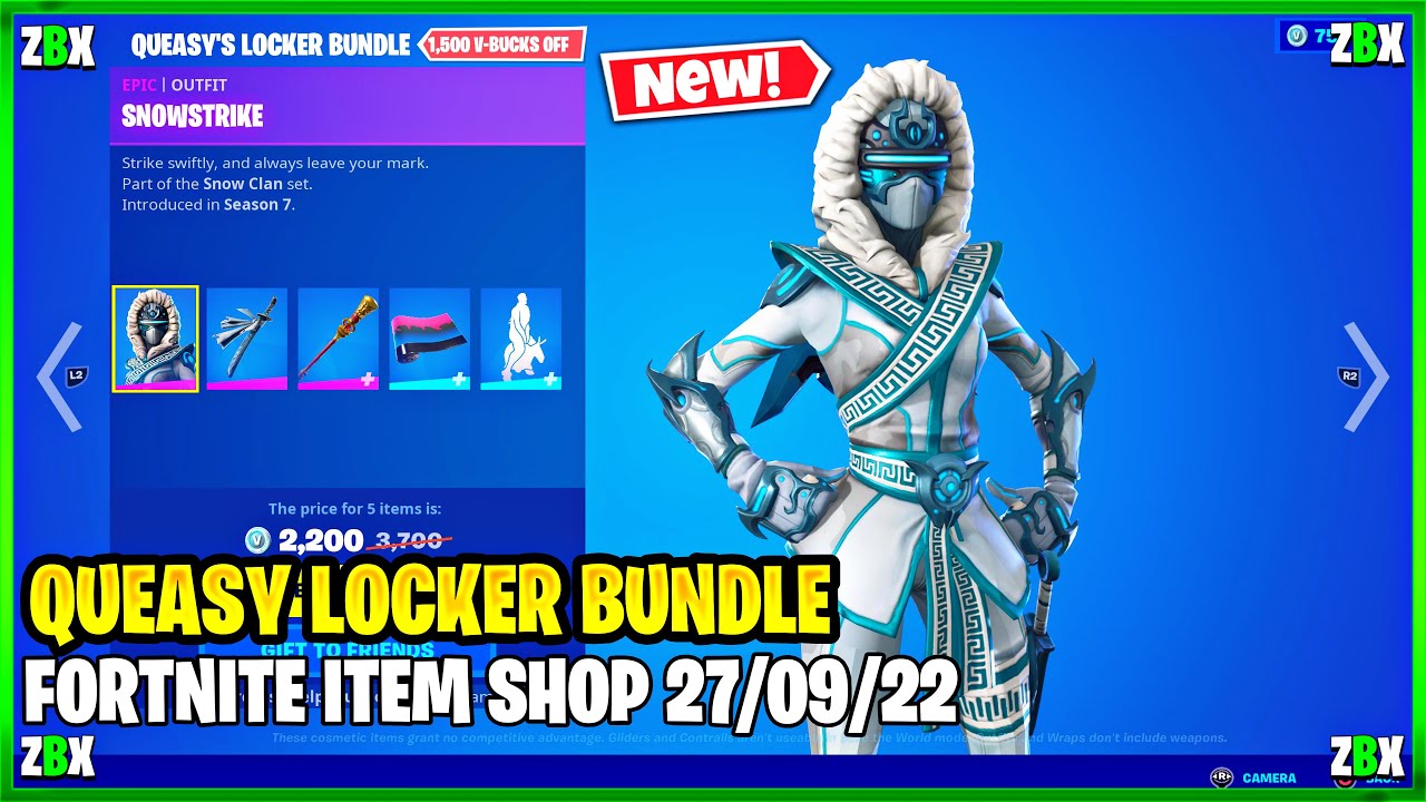 Fortnite Item Shop Today - New Queasy Bundle + Starter Pack [September ...