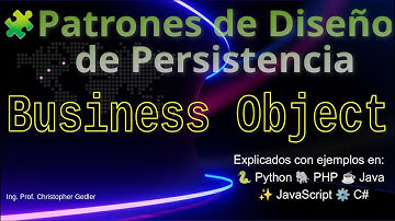 🧩 Patrones de Diseño de Persistencia - Patrón Business Object