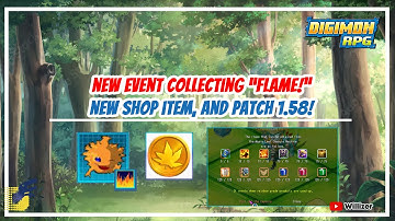 Digimon RPG - New Event Collecting Flame, New Shop Item and Patch 1.58!