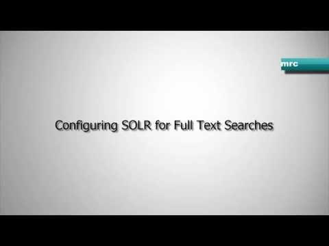 Configuring SOLR for Full Text Search Use