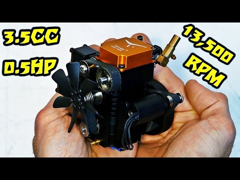 toyan fs s100g engine MINIATURE 4 STROKE RC ENGINE WITH STARTER MOTOR! - Toyan FS-S100G - Part 1