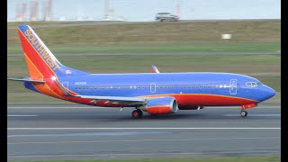 Southwest Airlines Boeing 737-300 N615Sw Takeoff From Pdx