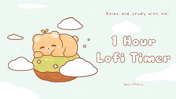 1 Hour - Relax & study with me Lofi | Sleeping Bear #timer #1hour #1hourloop #lofi #relaxing