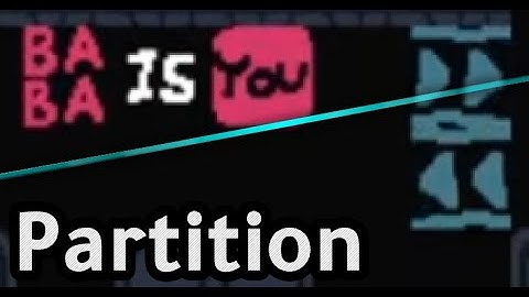 Baba Is You: Custom Level - Partition