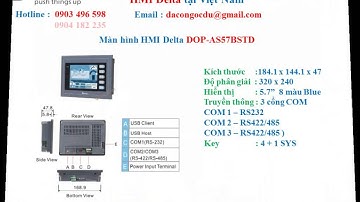 Màn hình cảm ứng HMI Delta DOP-AS35THTD / DOP-AS38BSTD / DOP-AS57BSTD / DOP-AS57CSTD
