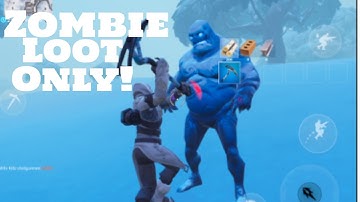 *ONLY* Using ICE ZOMBIE LOOT in Fortnite