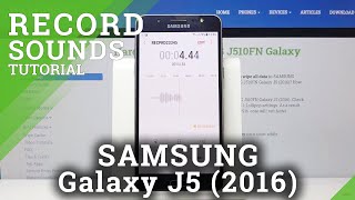 How to Record Sounds in SAMSUNG Galaxy J5 2016 – Record Voice / Sounds screenshot 2