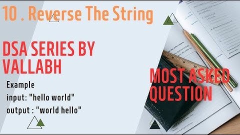 10 . Reverse Words in a String Using Stack #dsa #strings