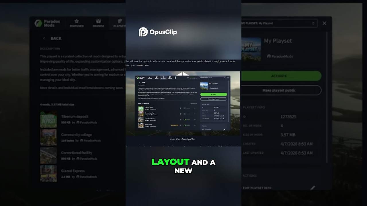 Mod Playlists are HERE in Cities: Skylines 2! #citiesskylines2 #shorts
