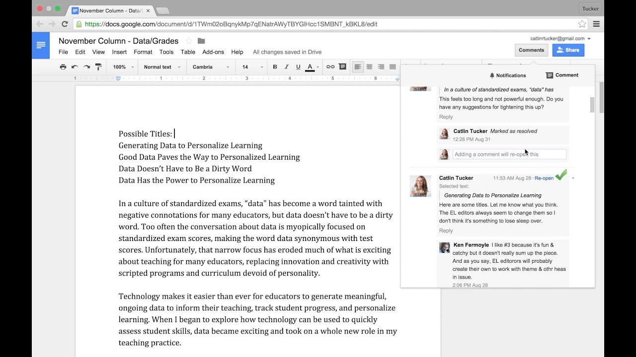 Tutorial: How to Post a Comment on a Google Document
