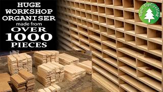 Huge Workshop Organiser Made From Recycled Pallets. Over 1000 Separate, HandSanded Pieces.