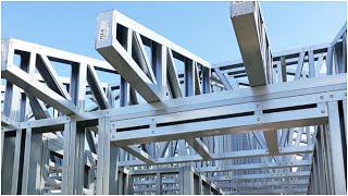 Light gauge steel pre assembled wall panels for faster construction