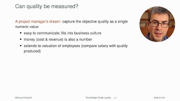 The Quality of Knowledge Graphs