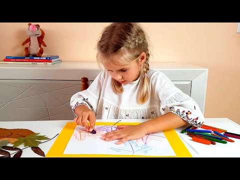 Рисуем осенние листья Интересные осенние занятия для детей Leaf Rubbing Art  Arte divertido