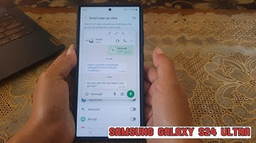 How to enable and use smart pop-up view floating notifications on Samsung Galaxy S24 Ultra