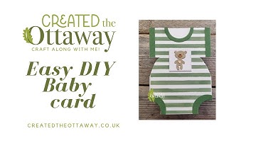 Easy DIY Baby card Papercraft tutorial using circle dies or punch & your stash. @createdtheottaway