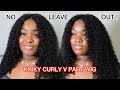 How To Quick Install A Curly V Part Wig With No Leave Out | Ft. Alipearl Hair | TATIAUNNA