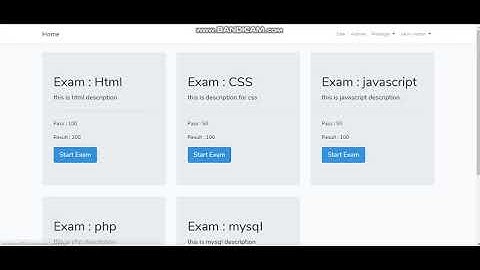 exam version 2 with laravel
