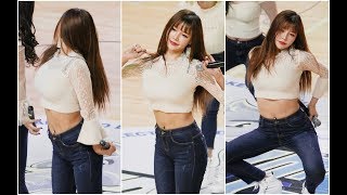 181209 레이샤 Laysha 혜리 직캠 - Pink Label 인천 전자랜드 농구경기 By 애니닷