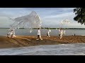 Люди-рыбы., (People fish white flag