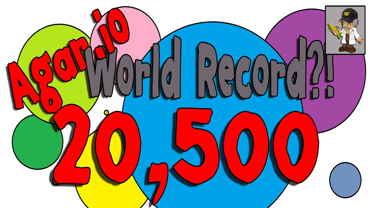 AGAR.IO WORLD RECORD!! 20,500 Time Lapse Video