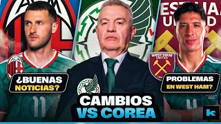 Aguirre moverá el XI vs Corea; Nuevo DT para Santi Giménez; Edson ELOGIADO pero...