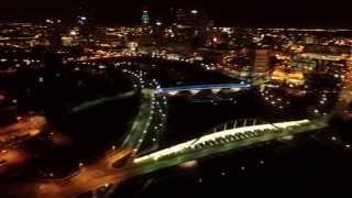 Over Downtown Columbus at Night