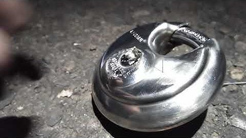 Broke key in U-Haul lock how to fix disc lock with a broken key stuck in it