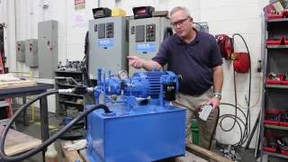 Variable Displacement Pump Hydraulic Power Unit Startup Demo