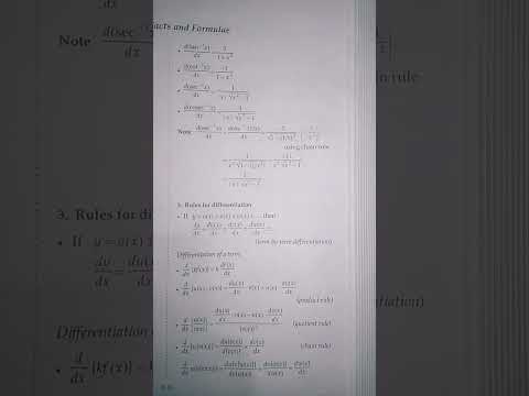 Differentiation|Calculus class 12|Differentiation