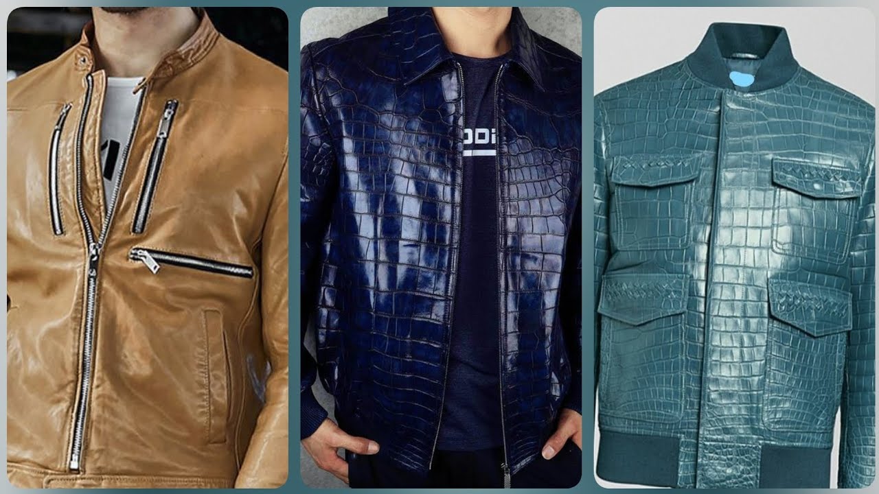 Men's high quality authentic sheepskin leather jacket 100% rider ...