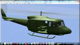 ラジコンヘリ入門 FMS フライトシュミレーター UH-1 グリーンパーク.flv