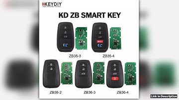 KEYDIY KD ZB3534 ZB36234 Smart Key ZB Series Multiple Remotes for KDX2 KDMAX Programmer Replacement