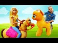 Песенка про лошадку Май Литл Пони. Барби и лошадка. Детские клипы онлайн