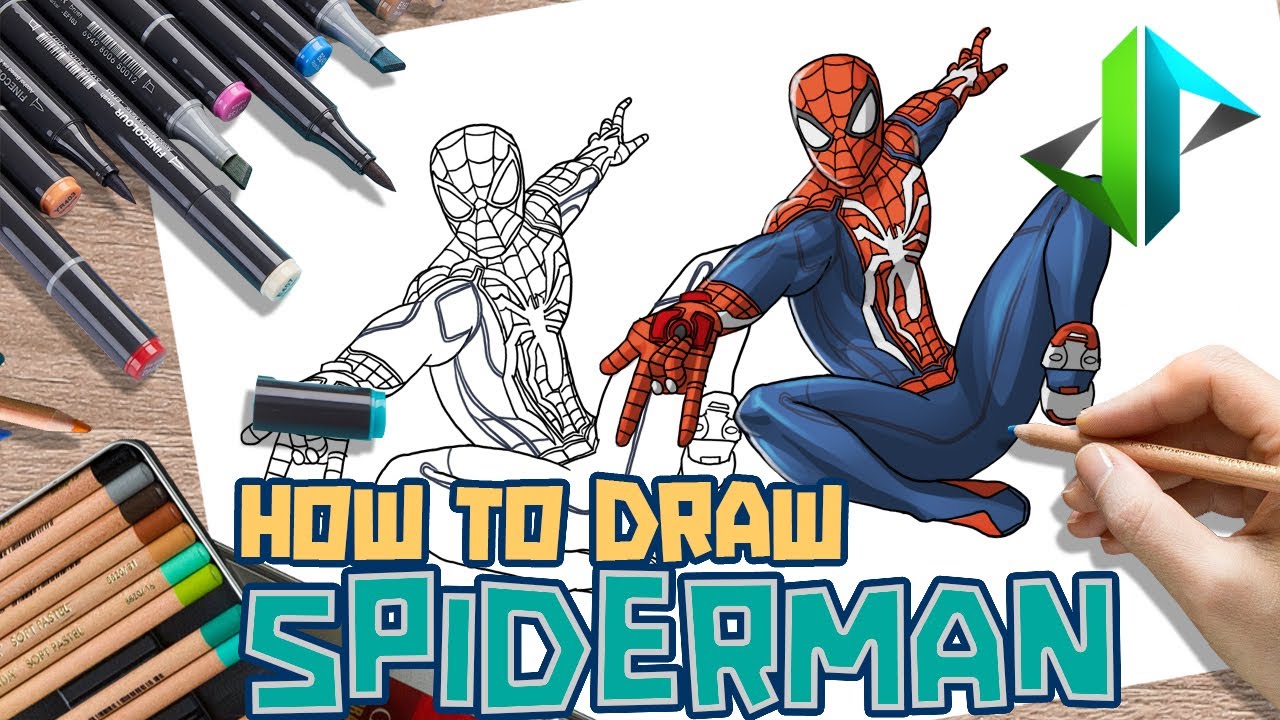 DRAWPEDIA] HOW TO DRAW *NEW* SPIDERMAN (PS4) - STEP BY STEP DRAWING  TUTORIAL - YouTube