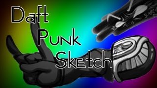Daft Punk Sketch Page