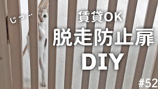 【賃貸でDIY】子猫のために脱走防止扉をつくりました