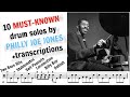 10 mustknown drum solos by philly joe jones  transcriptions new