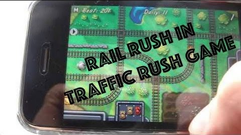 Rail Rush Gameplay - Part Of Traffic Rush Game - Apple IOS Android - Railway Edition - Stay Safe!