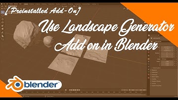 [TUTORIAL] Use Landscape Generator in Blender (Preinstalled Add-On)_Blender 2.93 [Hindi]