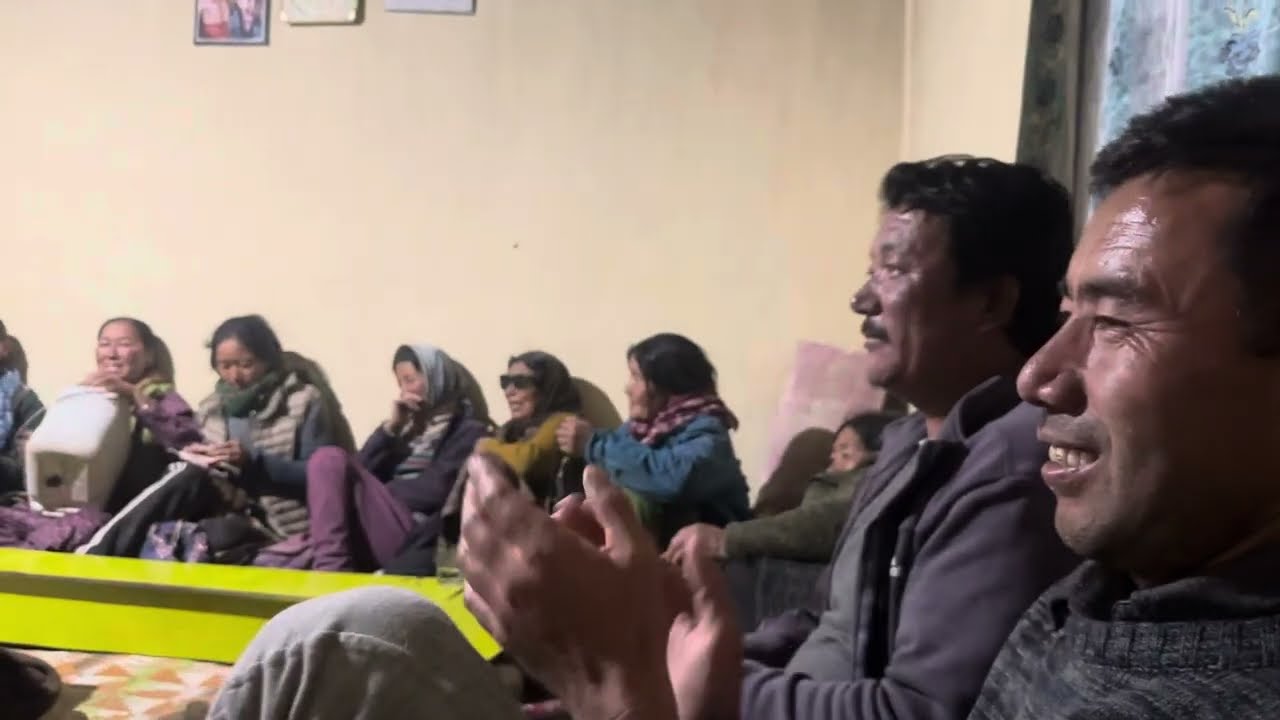 Our grandfather enjoying Spiti song🙏🏻