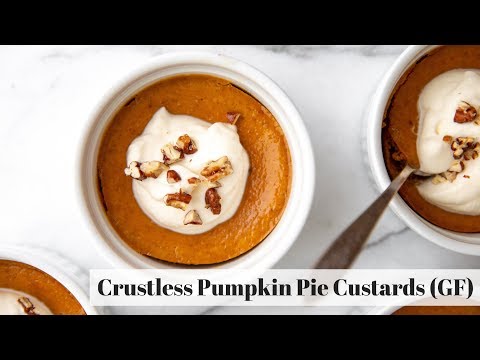 Crustless Pumpkin Pie Custards (Gluten-Free)