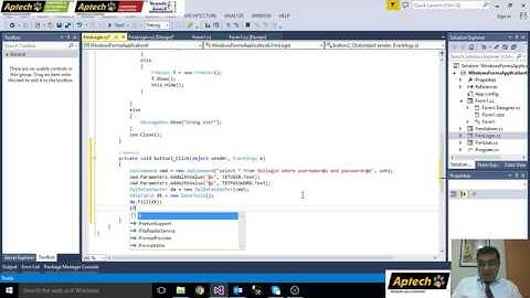 Login on win Form with C# DisConnected Architecture