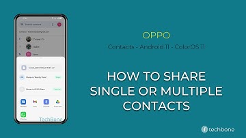 How to Share single or multiple Contacts - Oppo [Android 11 - ColorOS 11]
