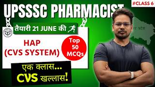 UPSSSC Pharmacist 2026 | Cardiovascular System &amp; Heart MCQs ❤️Human Anatomy MCQs #upssscpharmacist