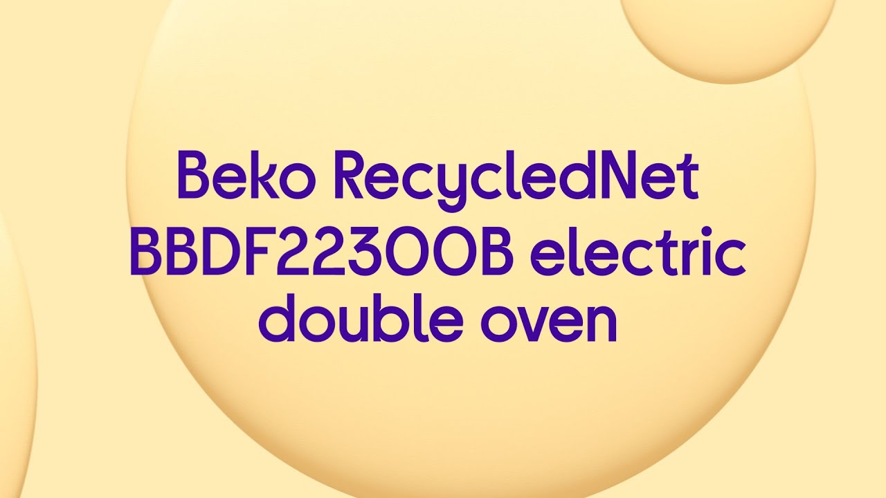 Beko RecycledNet BBDF22300B Electric Double Oven - Black - Product Overview