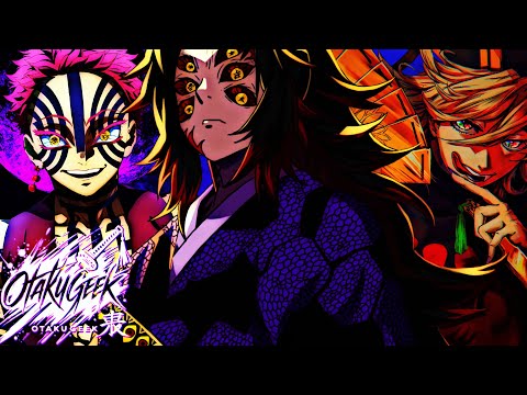 ♪ Personagens de Animes React Akaza, Douma e Kokushibo | Eclipse Carmesim | @AniRap (as)