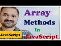 Array Methods in JavaScript || Object based Array functions || JavaScript Tutorial for Beginners