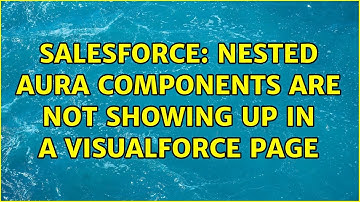 Salesforce: Nested Aura Components are not showing up in a Visualforce Page (2 Solutions!!)