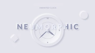Neumorphic Animated Clock Design - The Iconium Template Series - WPS Presentation Tutorial